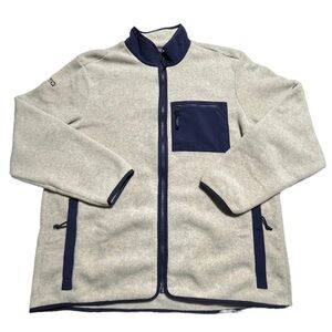 NEW! Patagonia Synchilla Heather Oatmeal full zip fleece Mens XXL